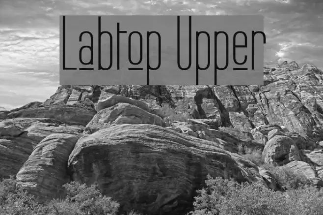 Labtop Upper Font examples
