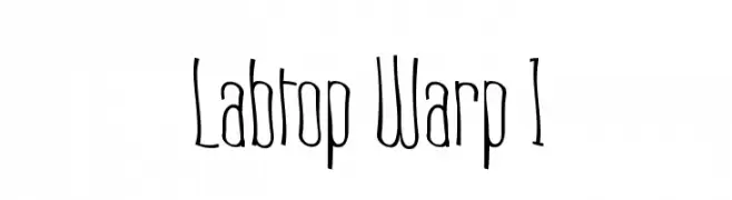 Labtop Warp 1  नि: शुल्क फ़ॉन्ट्स डाउनलोड