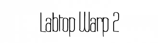 Labtop Warp 2  नि: शुल्क फ़ॉन्ट्स डाउनलोड
