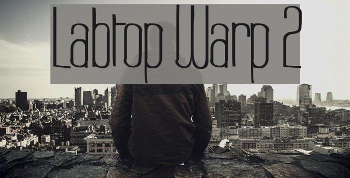 Labtop Warp 2 Font examples