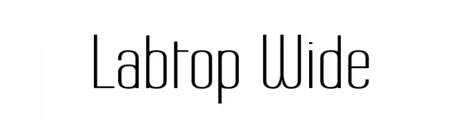 Labtop Wide  font caratteri gratis