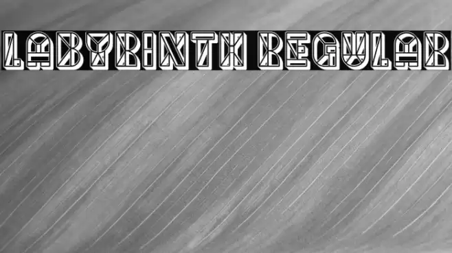 Labyrinth Regular Fonte examples