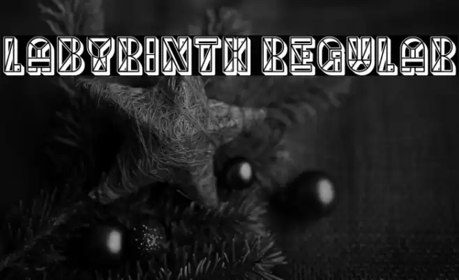 Labyrinth Regular Fonte examples