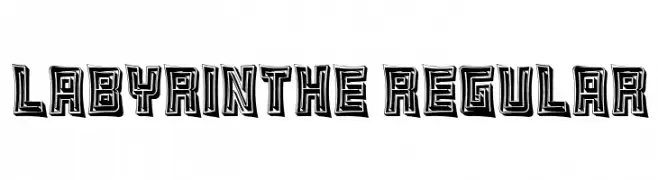 Labyrinthe Regular  Frei Schriftart Herunterladen