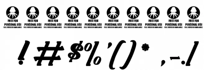 Labyrinthe du Paradis Font OTHER CHARS