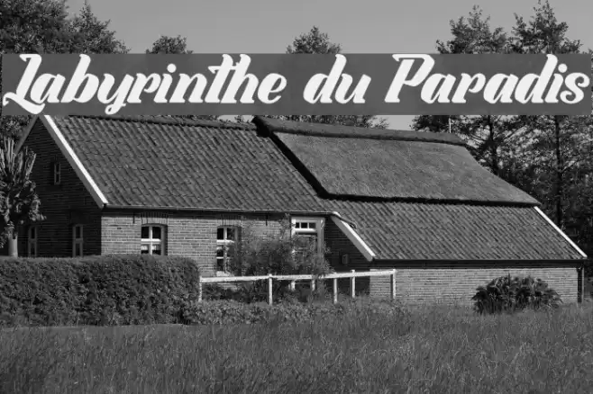 Labyrinthe du Paradis Font examples