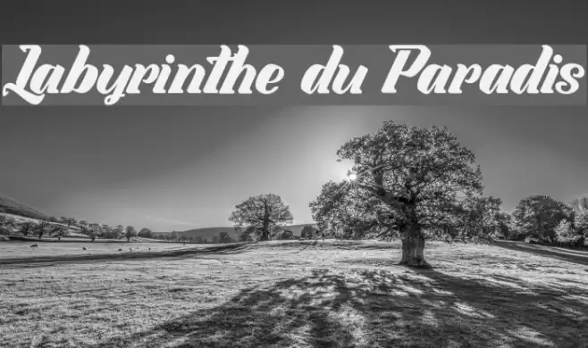 Labyrinthe du Paradis Font examples