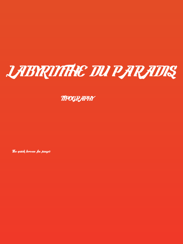 Labyrinthe du Paradis Poster