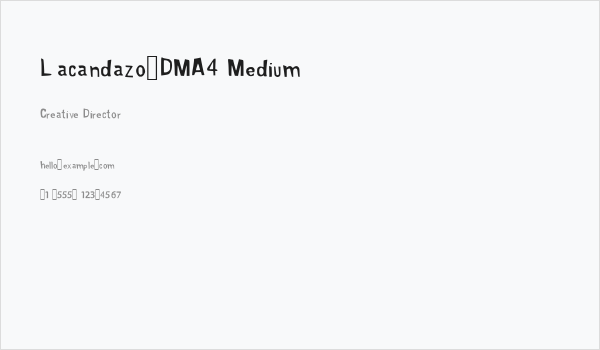 Lacandazo_DMA4 Medium Business Card