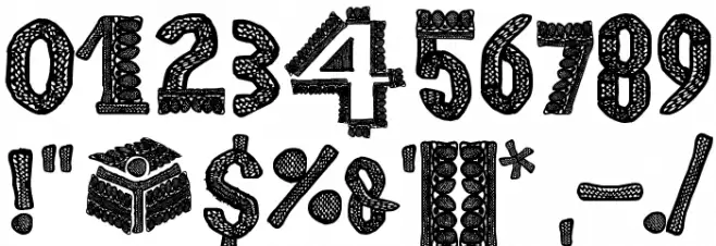 Lace Nice Font OTHER CHARS