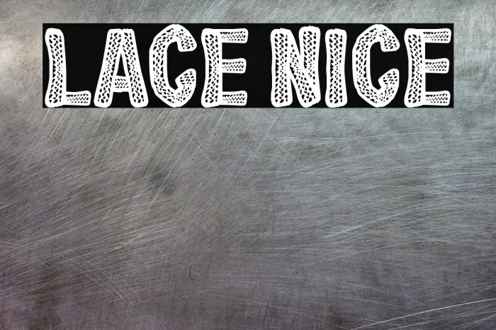Lace Nice Font examples