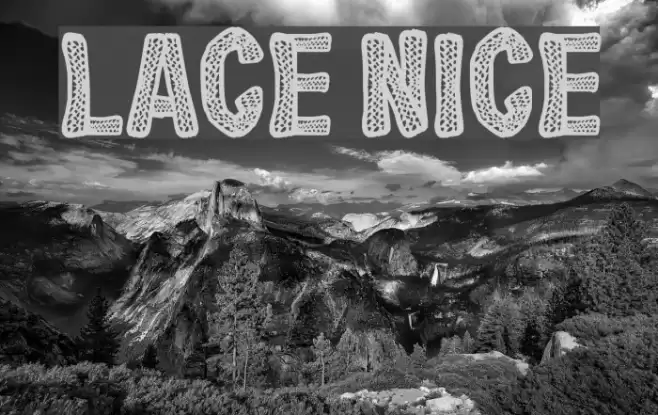 Lace Nice Font examples