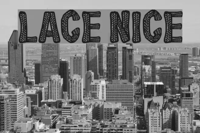 Lace Nice Font examples