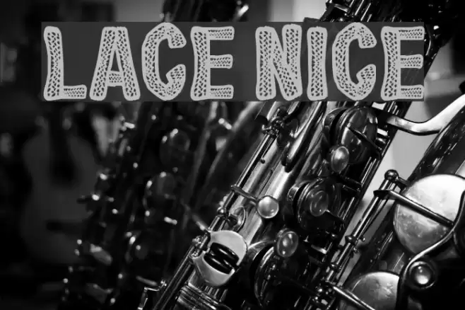 Lace Nice Font examples