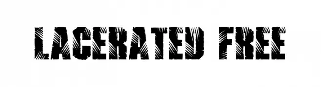 Lacerated Free  Frei Schriftart Herunterladen