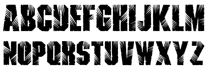 Lacerated Free Font LOWERCASE
