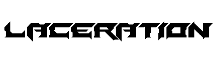 Laceration Font