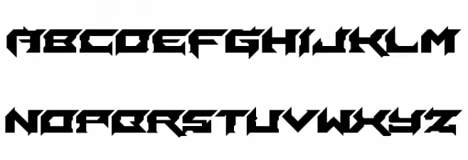 Laceration Шрифта ВЕРХНИЙ