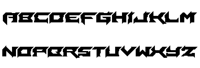 Laceration Font LOWERCASE