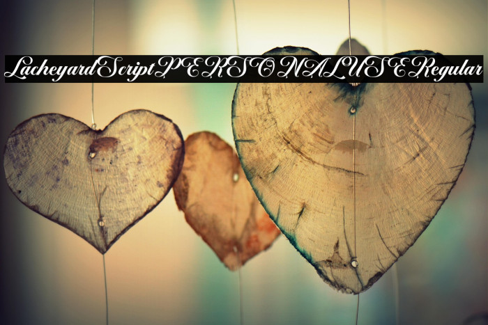 Lacheyard Script PERSONAL USE Regular Example 2