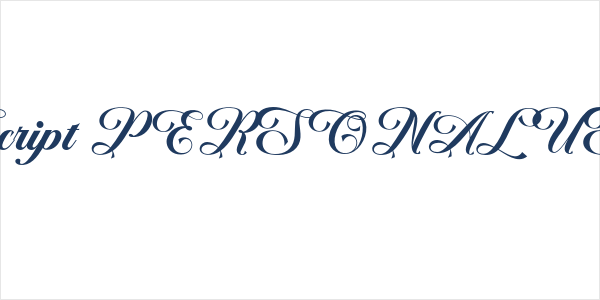 Lacheyard Script PERSONAL USE Regular Logo