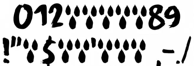 Lachrymose DEMO Regular Font OTHER CHARS