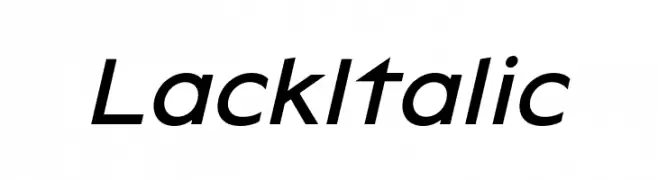 Lack Italic  Descarca Fonturi Gratis