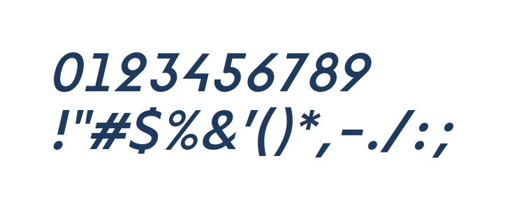 Lack Italic Other Characters