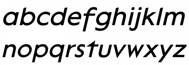 Lack Italic फ़ॉन्ट लोअरकेस