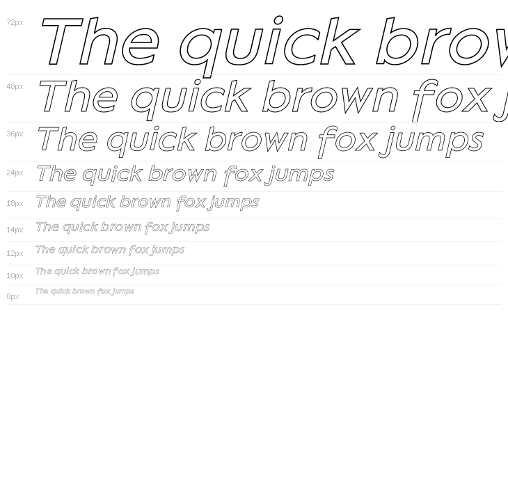 Lack Line Italic Waterfall