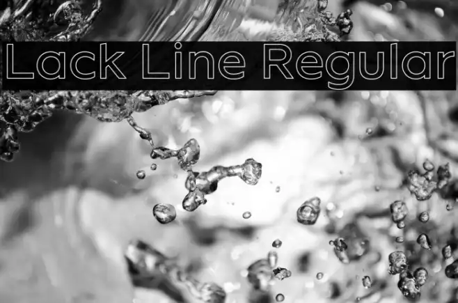 Lack Line Regular Example 2