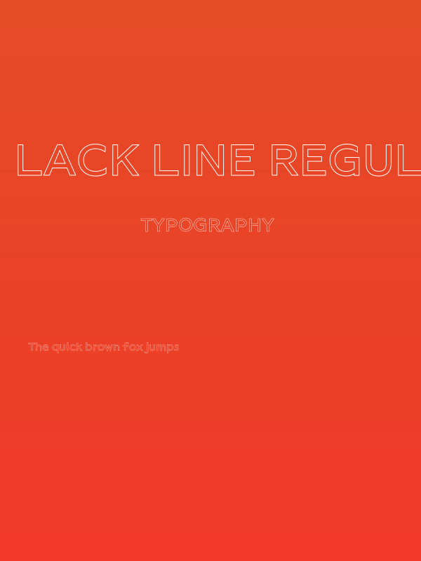 Lack Line Regular Poster