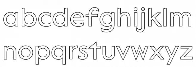 Lack Line Regular 字体 小写