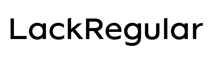 Lack Regular  Fuentes Gratis Descargar