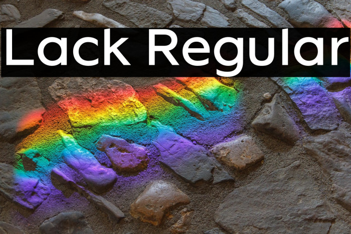 Lack Regular Example 1