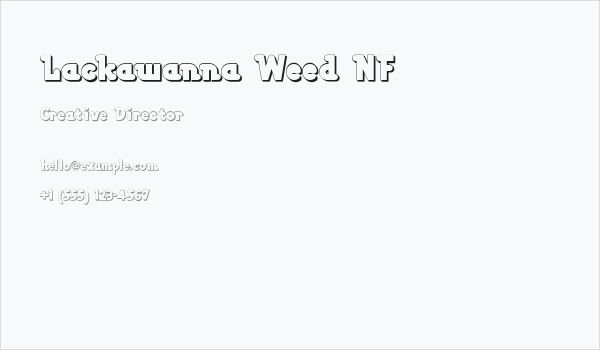 Lackawanna Weed NF Business Card