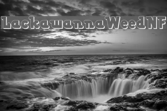 LackawannaWeedNF Font examples