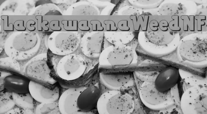 LackawannaWeedNF Font examples