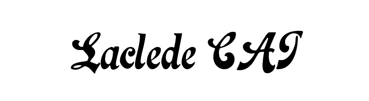 Laclede CAT  フリーフォントのダウンロード