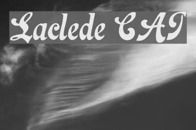 Laclede CAT Font examples
