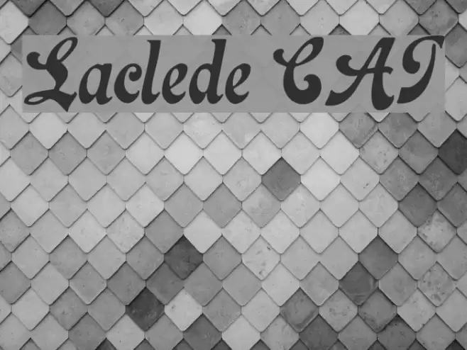 Laclede CAT Font examples