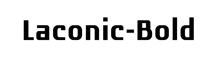 Laconic-Bold  font caratteri gratis