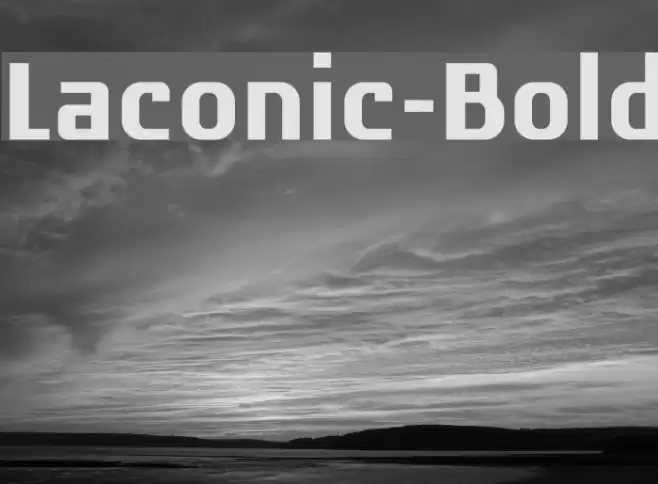Laconic-Bold Font examples