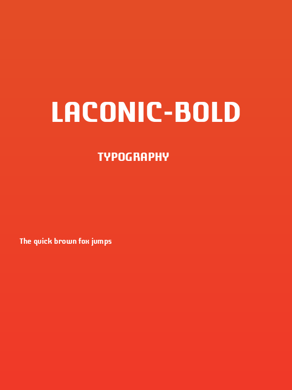 Laconic-Bold Poster