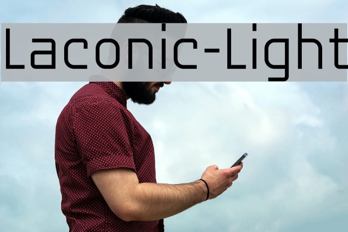 Laconic-Light Font examples