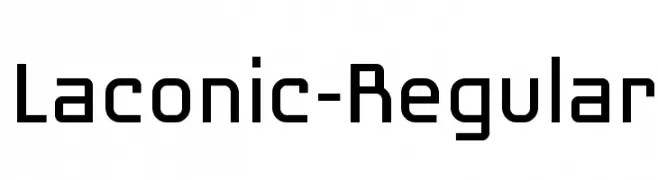 Laconic-Regular  Descarca Fonturi Gratis