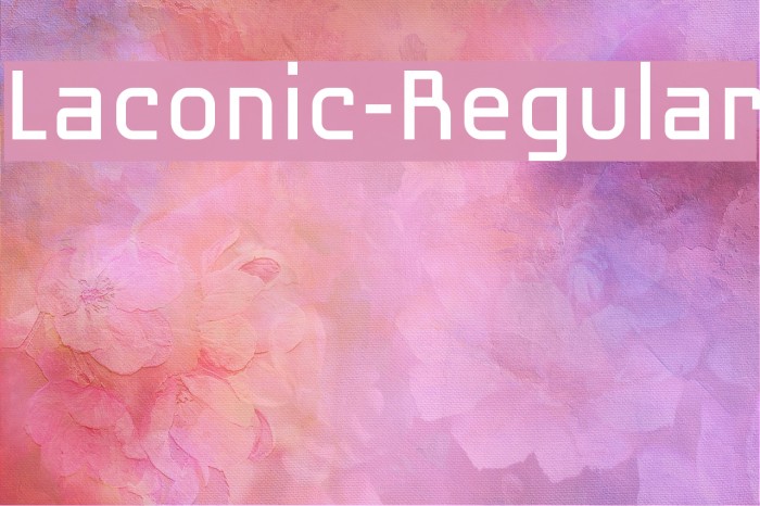 Laconic-Regular Font examples