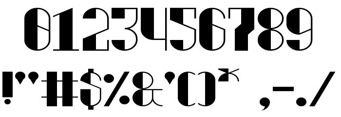 Laconica Regular Font OTHER CHARS
