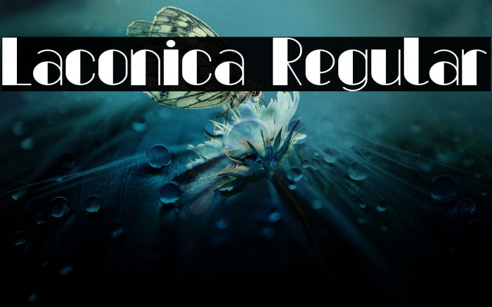 Laconica Regular Font examples