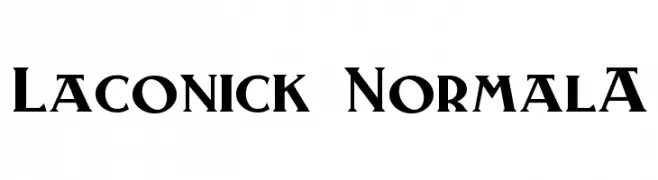 Laconick-NormalA  Frei Schriftart Herunterladen